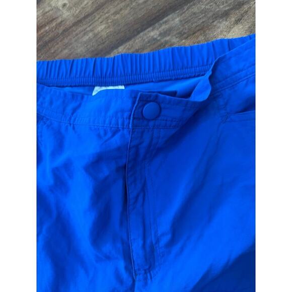 Lands' End Women's Blue Snap Front Pockets Elastic Waistband Shorts Size 10 - Picture 4 of 4